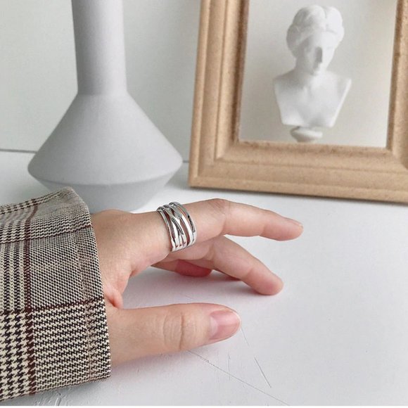 NEW Gold/Sterling Silver Infinity Resizable Ring - Picture 6 of 9